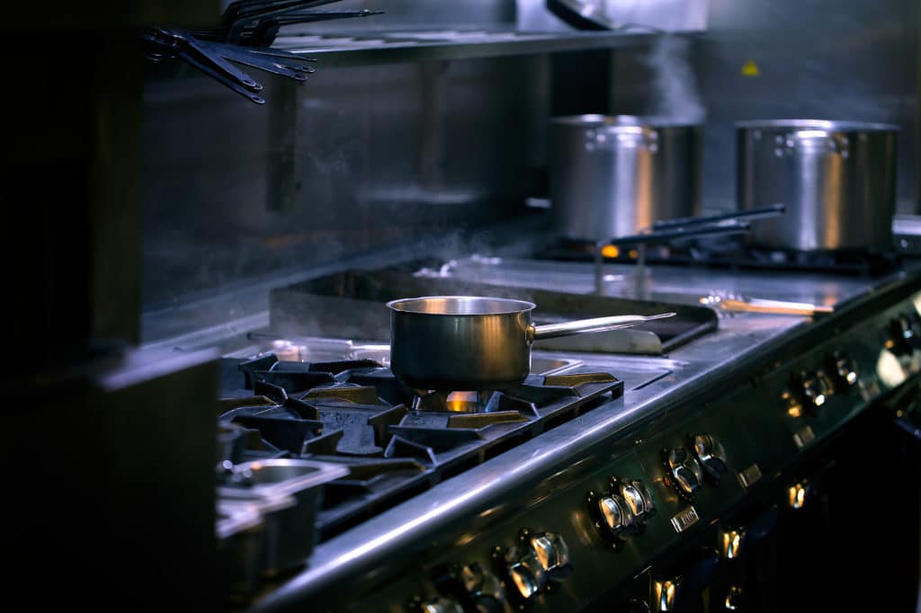 Head Chef Jobs Brighton, picture of pan on stove