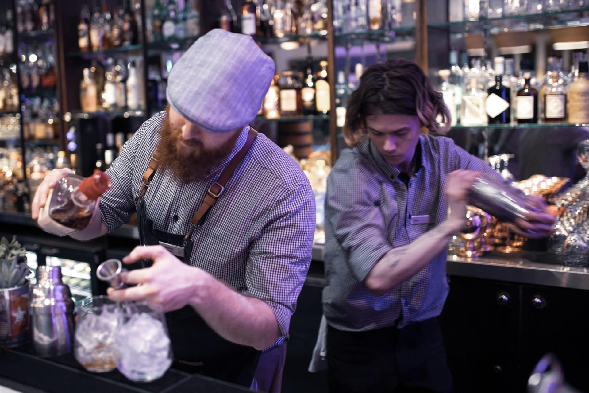 Bartenders at the Hilton in Brighton 