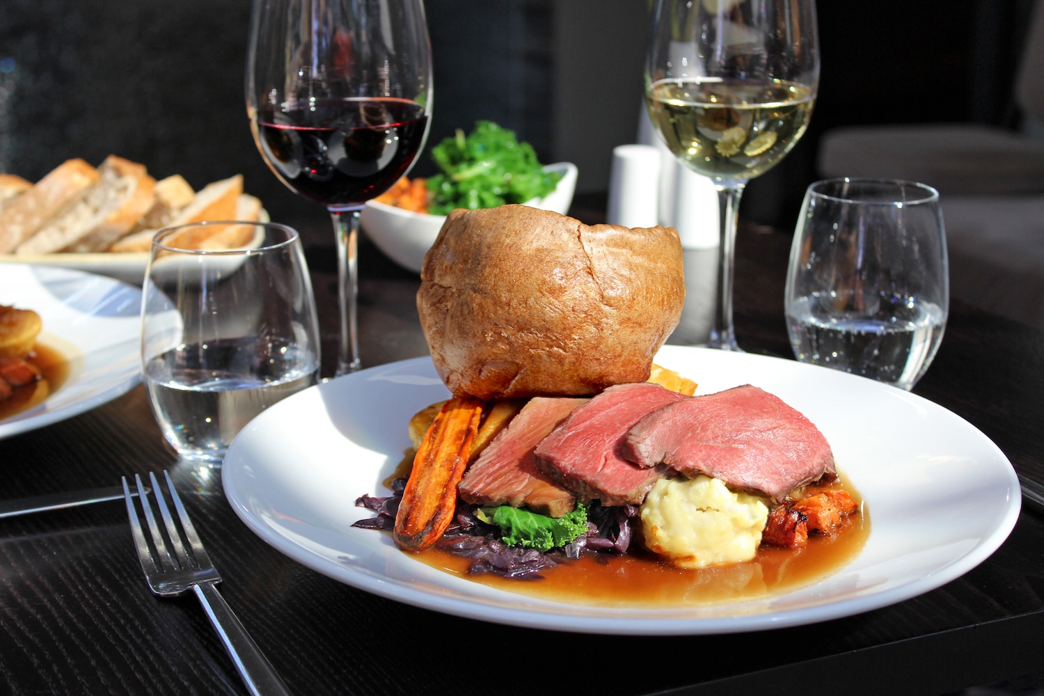 Wickwoods and Glass House restaurant, roast beef