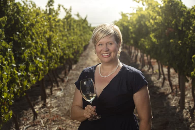Penny Streeter OBE, owner of the Benguela Cove wine