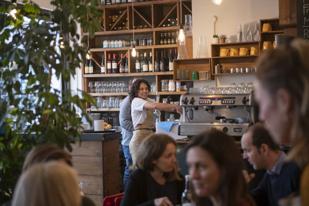 Waitress at Mange Tout