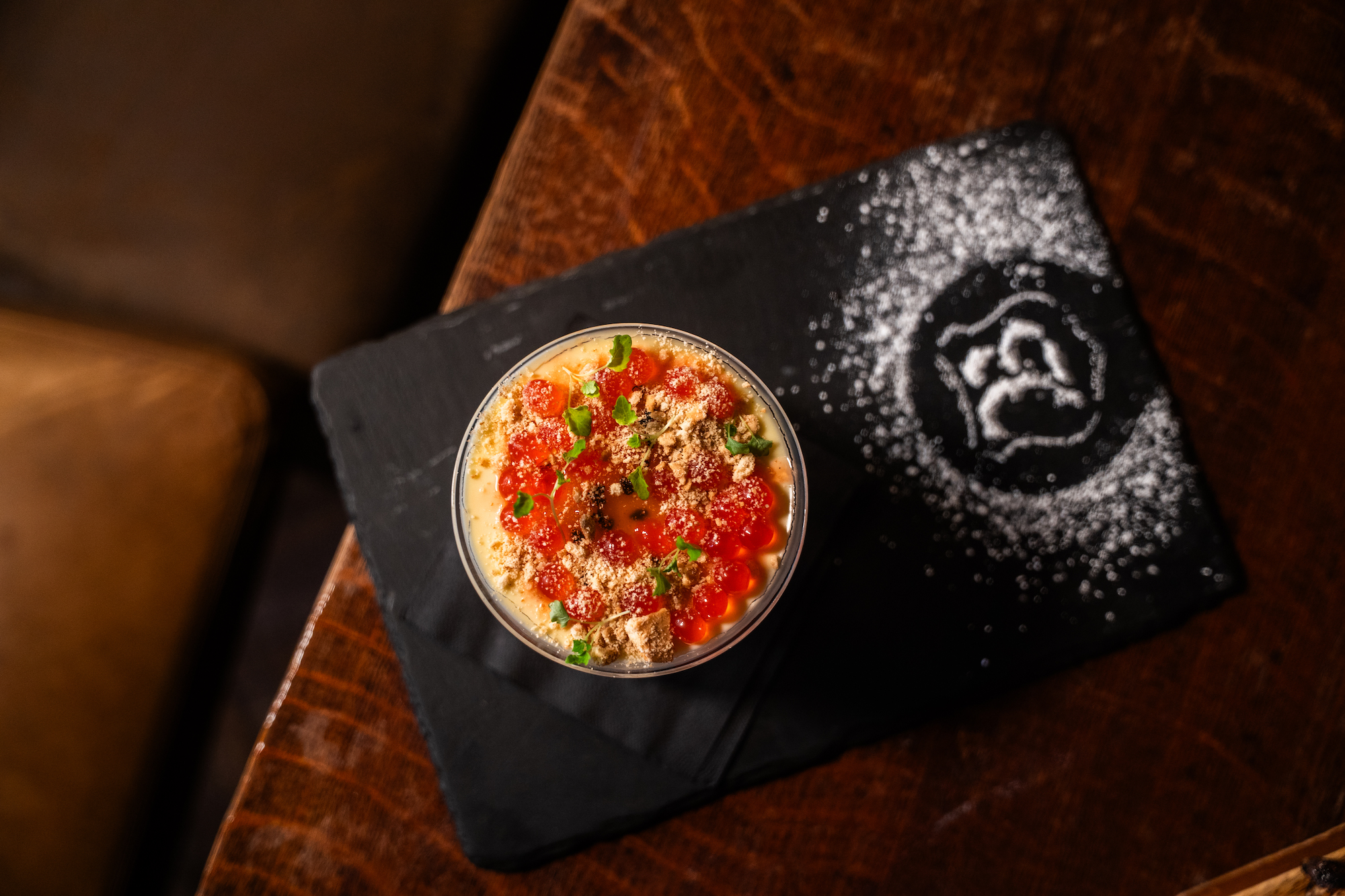 a colourful dish at Med restaurant 