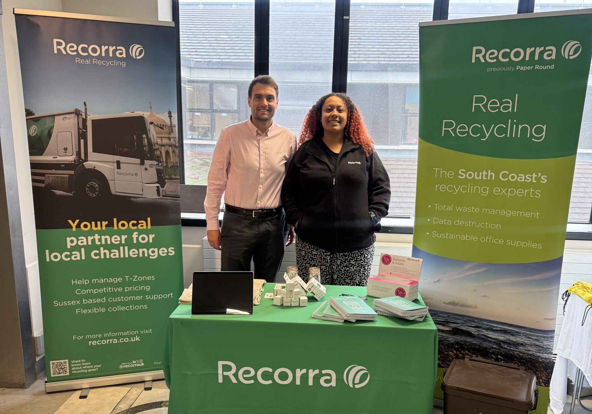 two people from team Recorra 