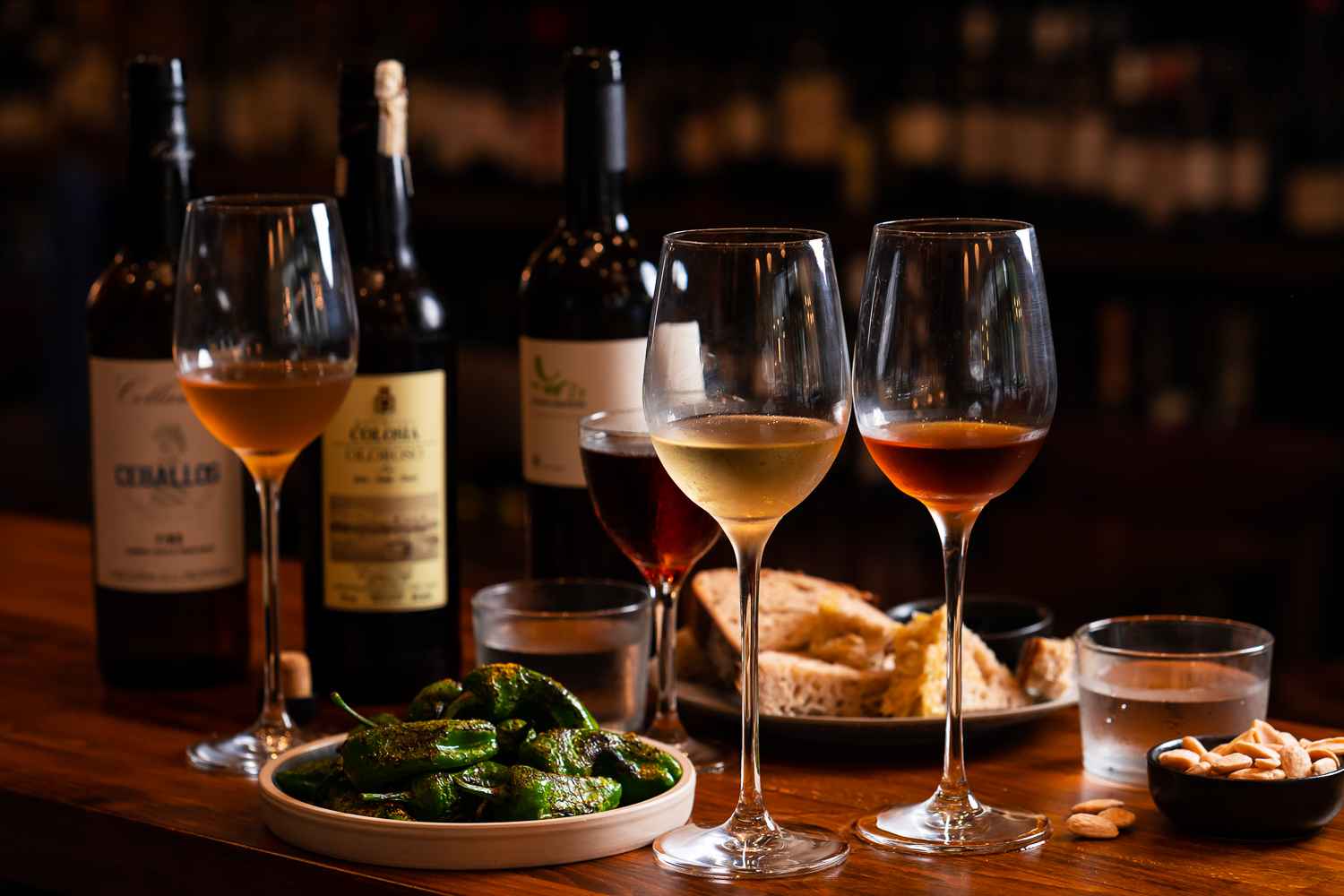 Fourth and Church with a selection of dishes and wines. Voted the best lunch in Brighton in 2025 
