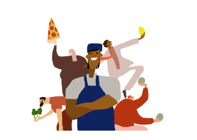 Love Food Share Food Cartoon