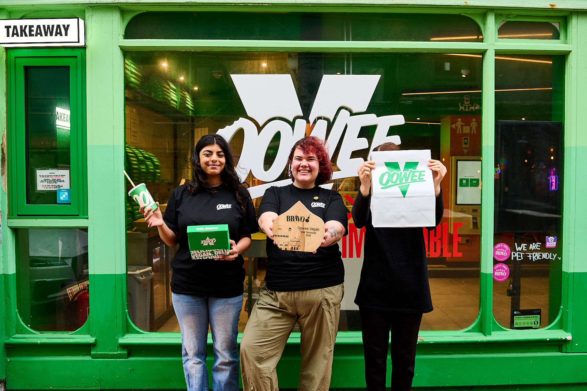 winner of best takeaway in Brighton in 2026. Oowee Vegan. 