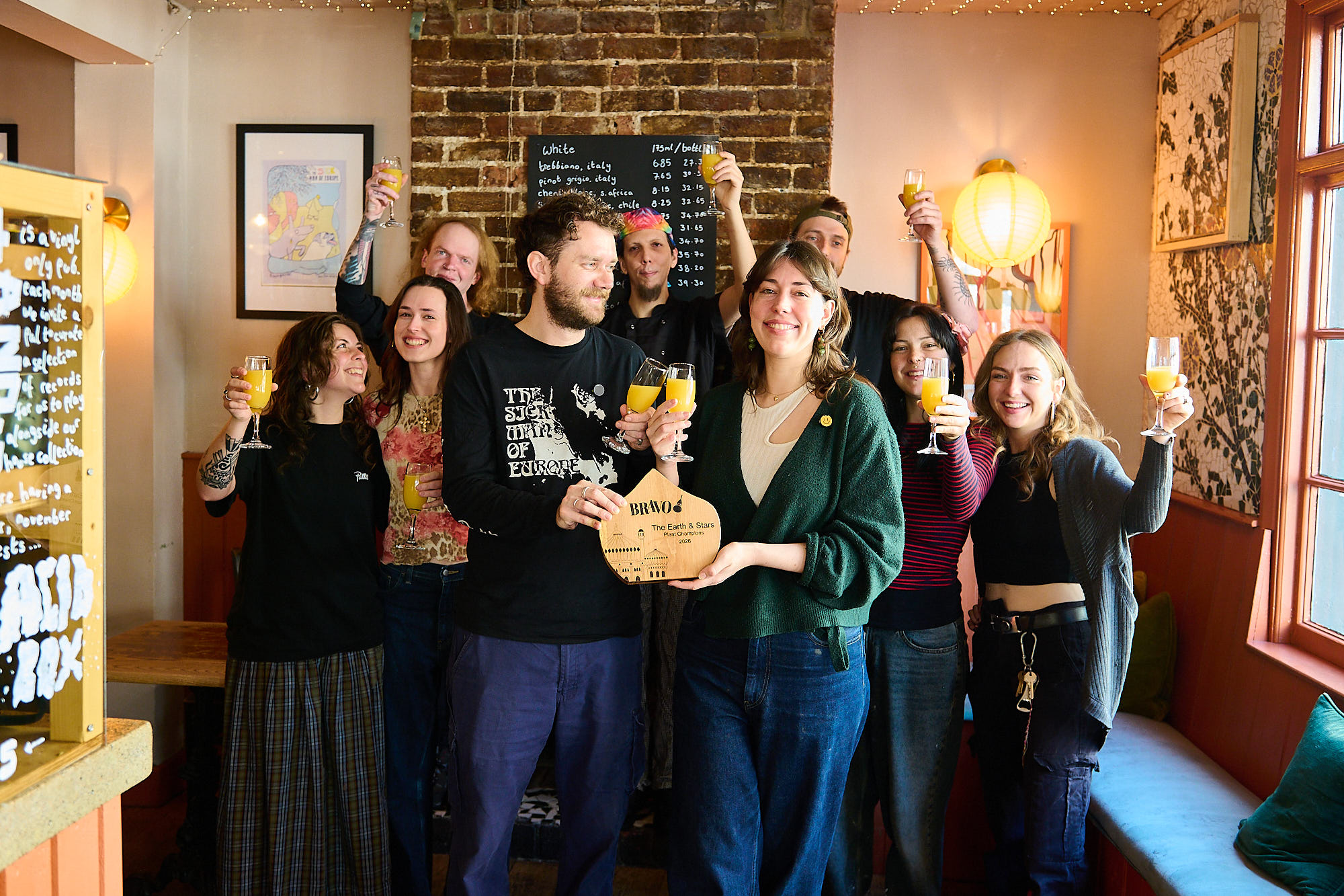 new winners this year. The Earth and Stars, Plant based vegan food in Brighton's North Laines. 