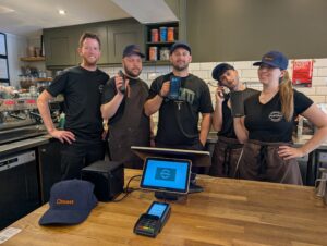 Oli and his team from Moksha with their Toast software