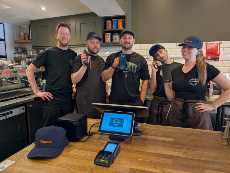 Oli and his team from Moksha with their Toast software
