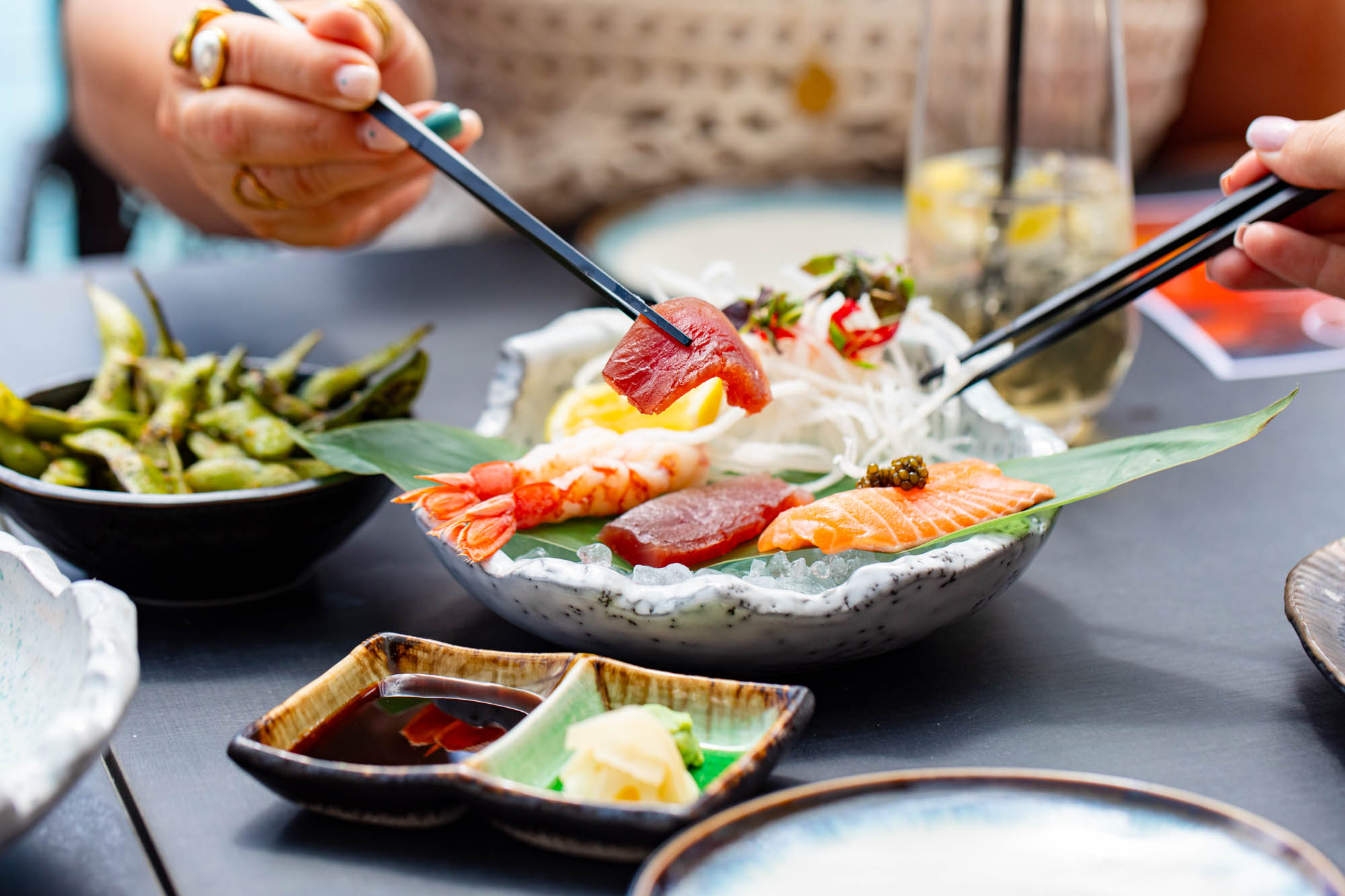 Sora. a sushi platter at Malmaison