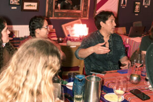 Alejandro and his team at Lima Nikeei discussing restaurants