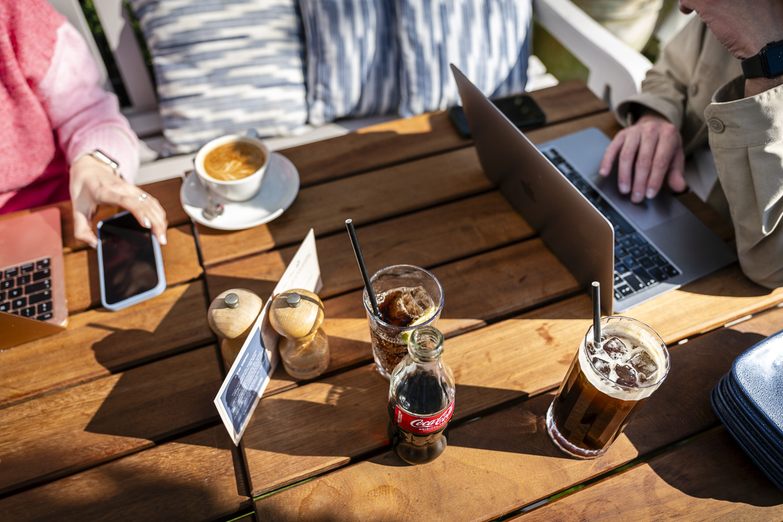 business owners getting their business profile ready online. 