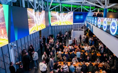 Places to watch the World Cup in Brighton. Pictures of fans at The Fanzone at The Amex Stadium