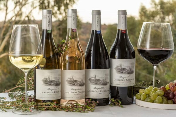 Wine selection with glasses