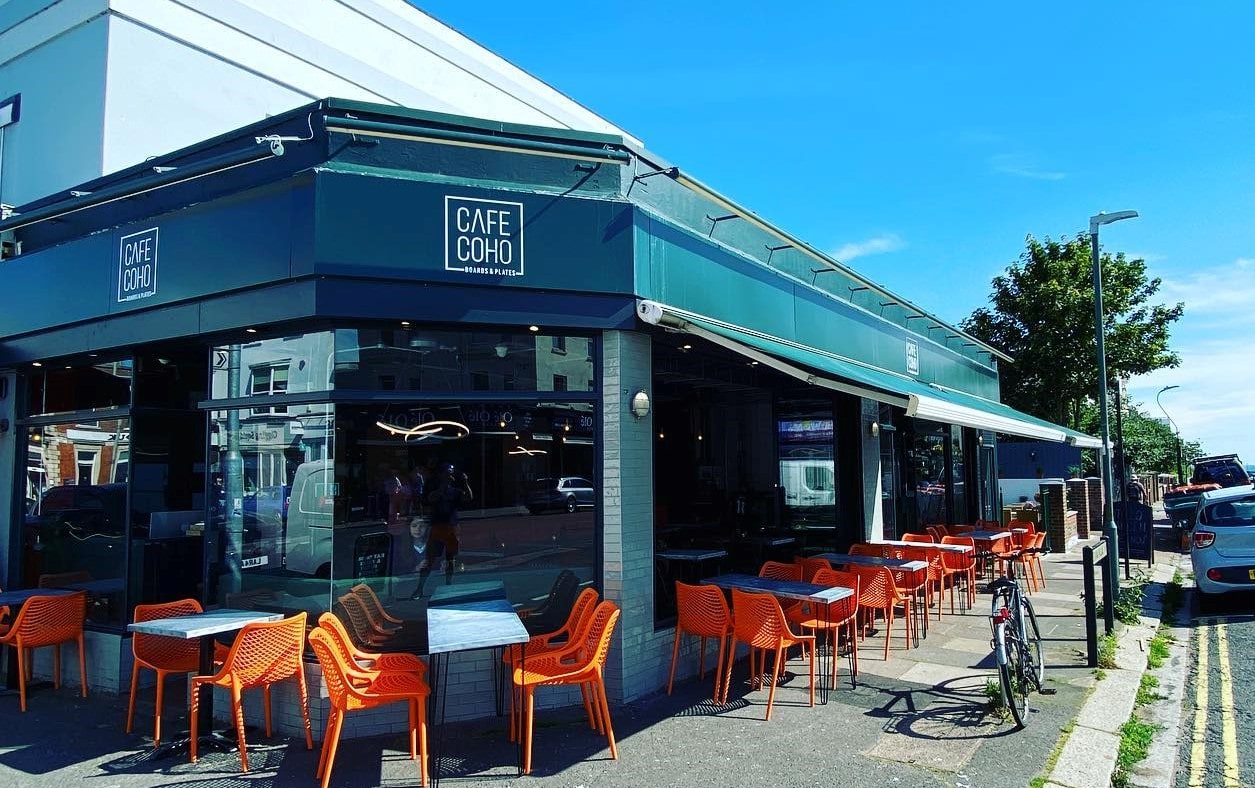 outside seating area at ohso