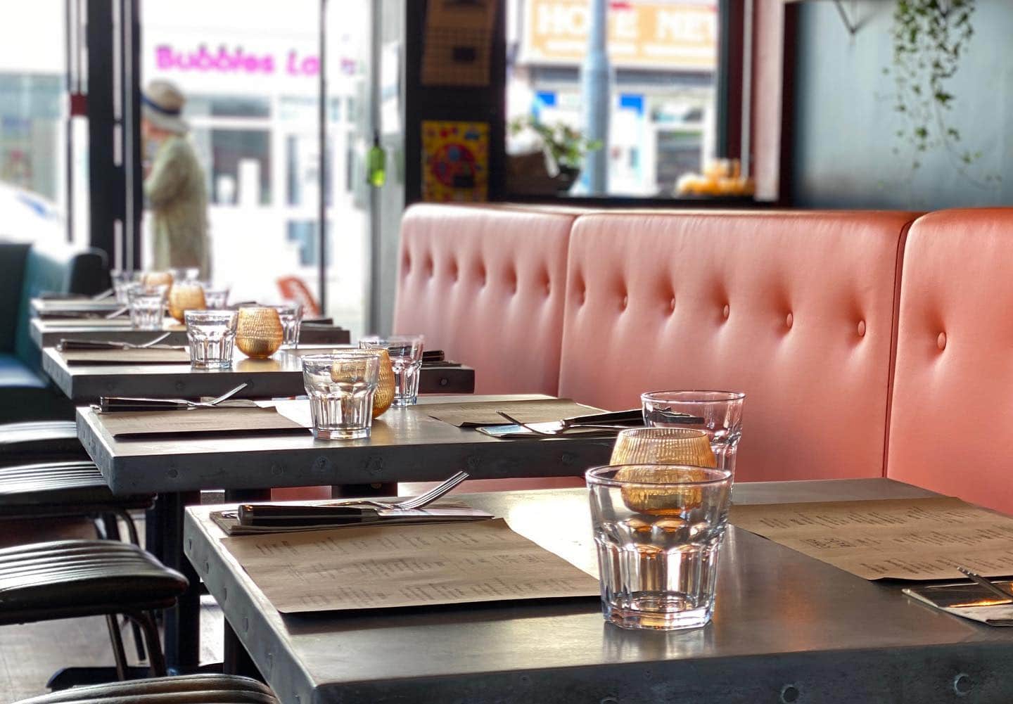 diner seating inside cafe