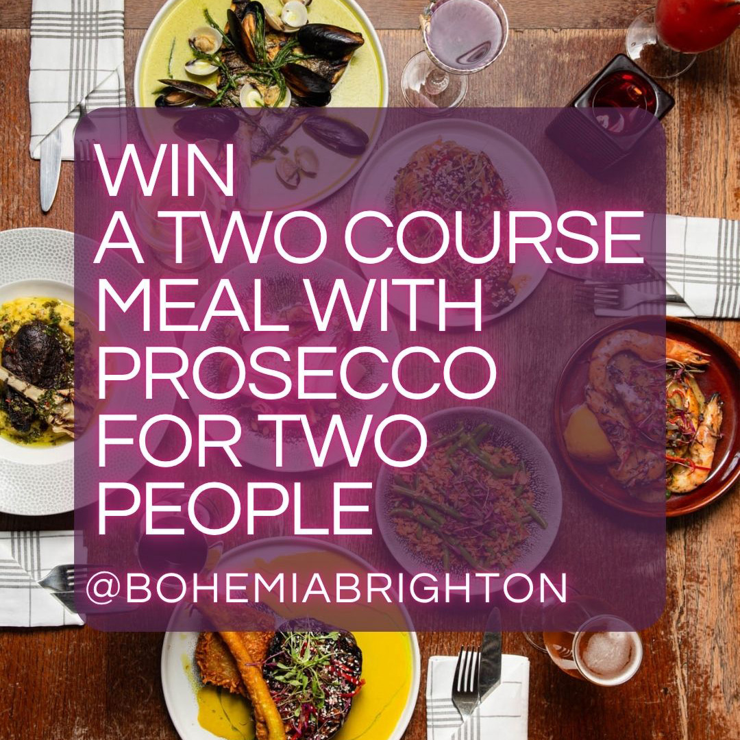 WIN a two course meal with prosecco for two people