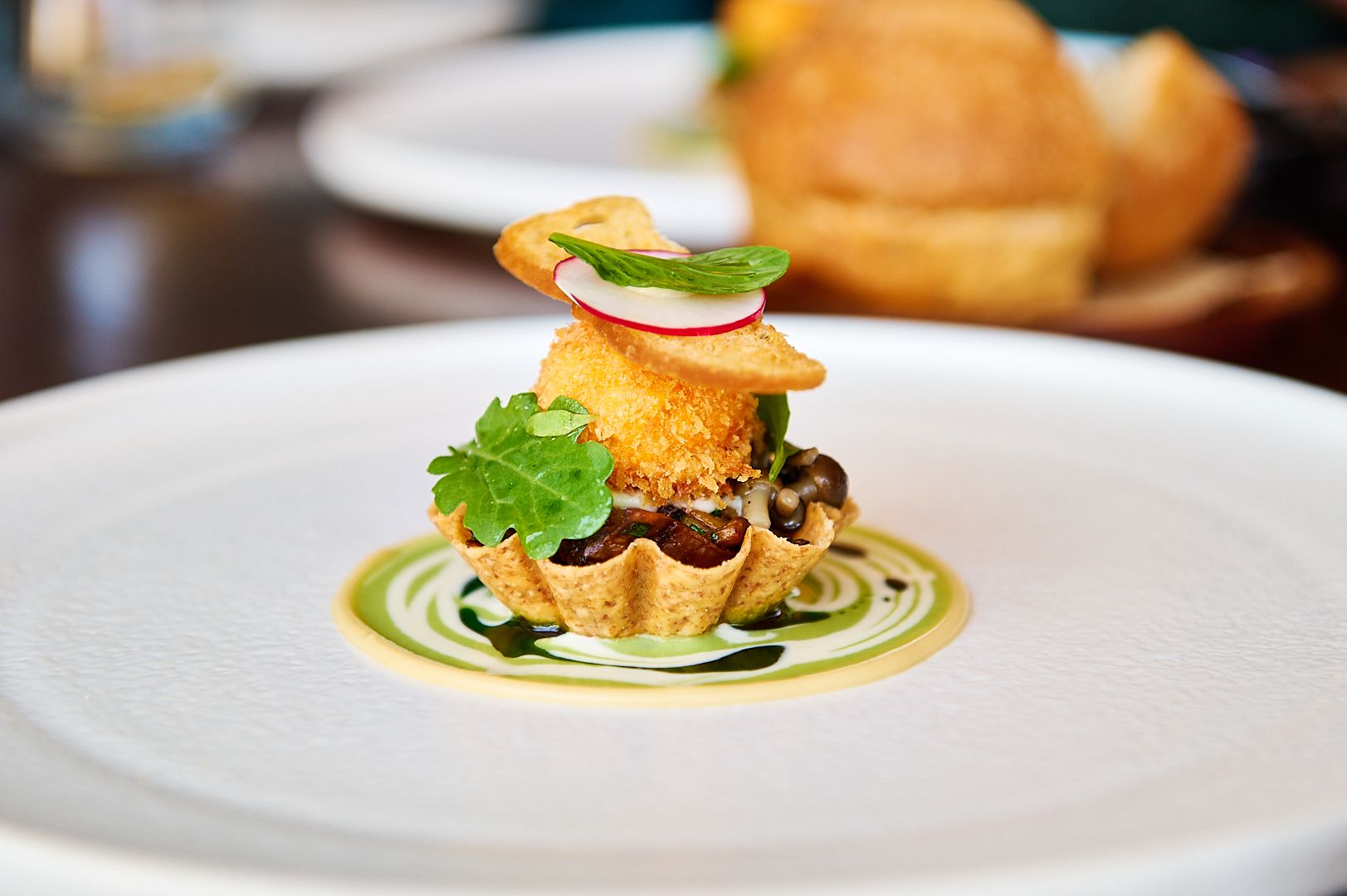 The Fig Tree Lunch - dish served on the white plate