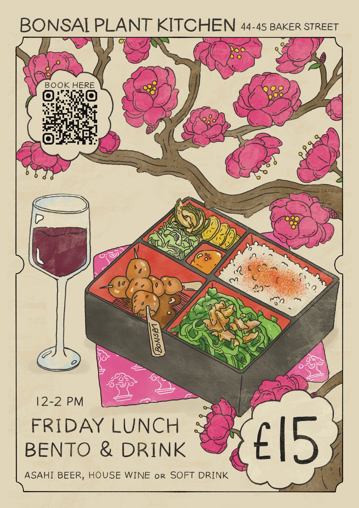 Friday Lunch Bento and Drink at Bonsai Plant Kitchen - £15 