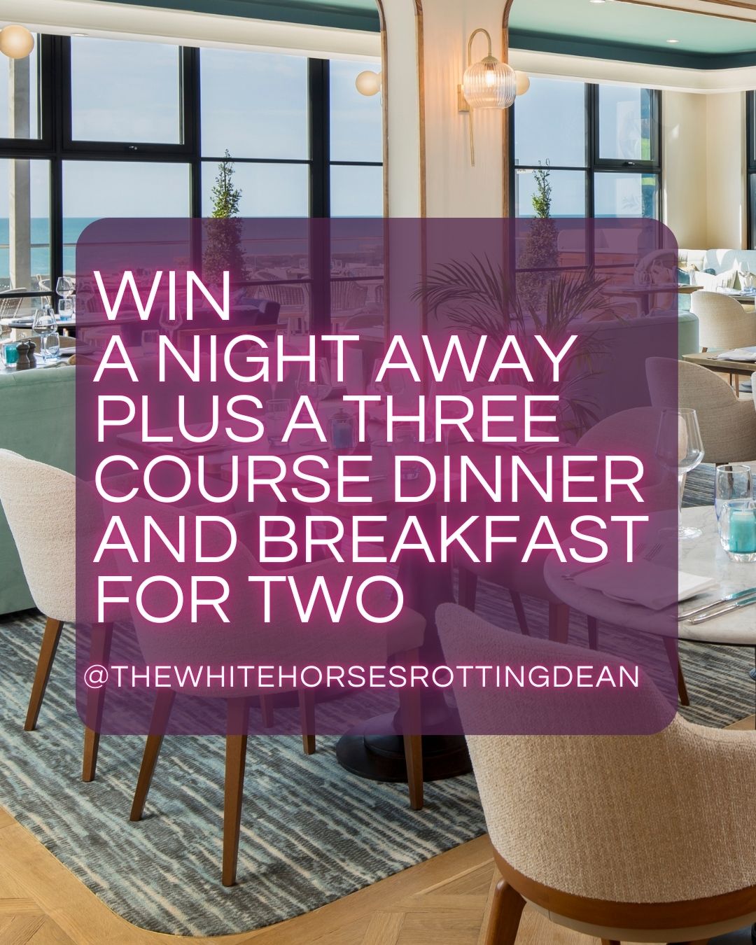 Win a night away plus a three course dinner and breakfast for two
