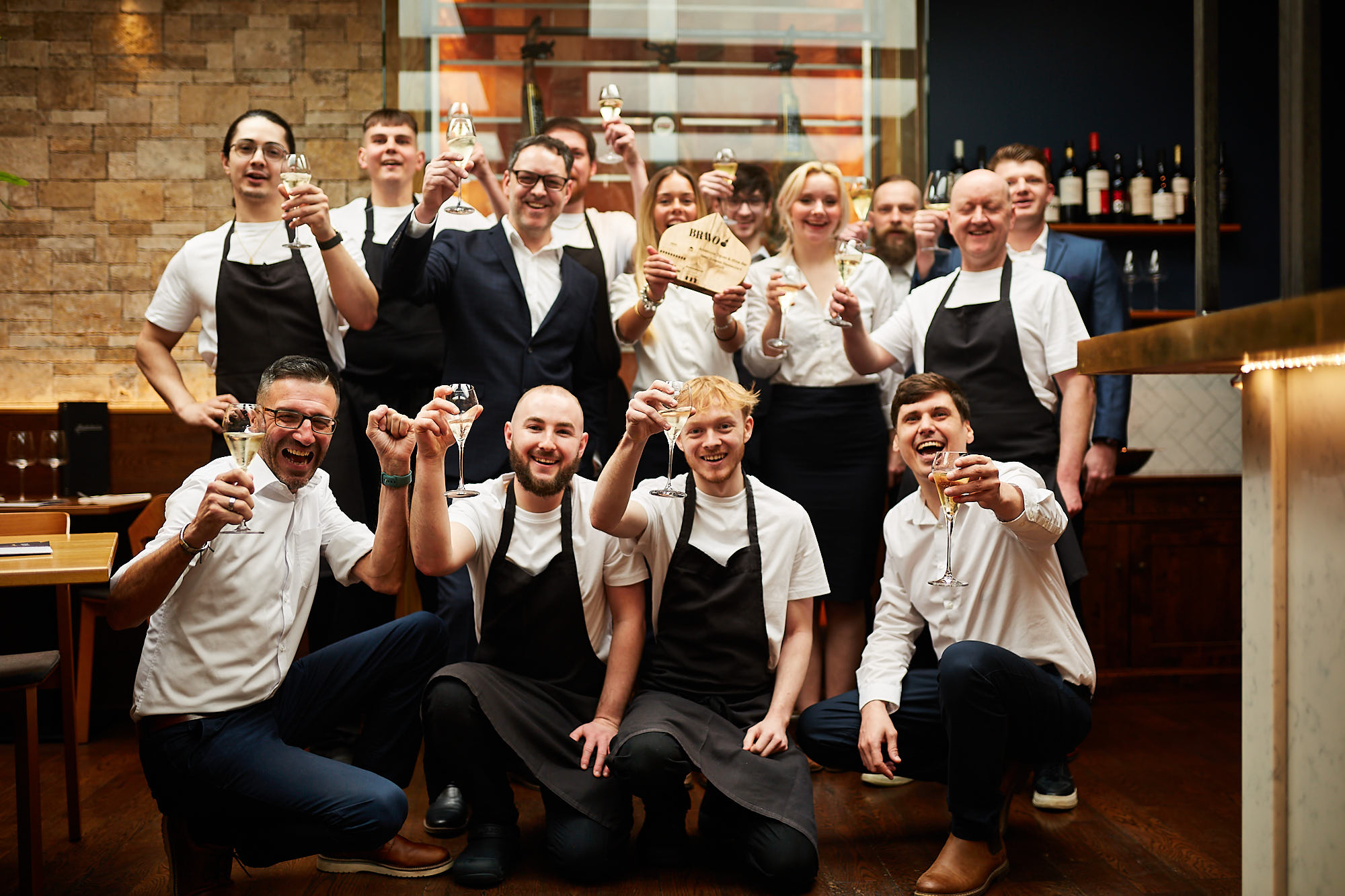 Best Restaurant in Sussex in 2026. The team at Andalucia celebrating